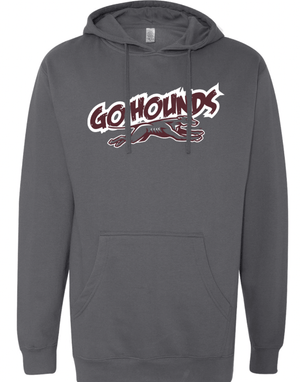 Custom Apparel - Screen Printing - ERPS Staff Apparel - Adult Unisex Go Hounds Hooded Sweatshirt - Hooded Sweatshirt - ERPS Staff Apparel - 14623