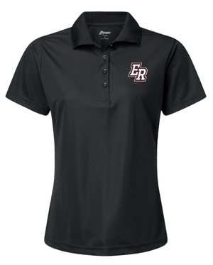 Custom Apparel - Screen Printing - ERPS Staff Apparel - Women's Performance Polo Black/ White - ERPS 2024 Staff Apparel - 16428