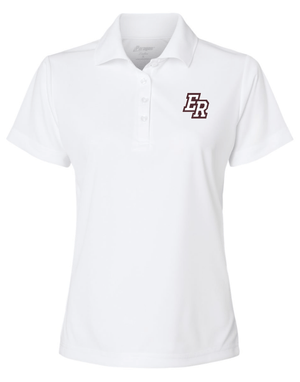 Custom Apparel - Screen Printing - ERPS Staff Apparel - Women's Performance Polo Black/ White - ERPS 2024 Staff Apparel - 16428