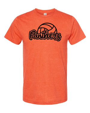 Community Education Apparel T-Shirt Heather Orange front view
