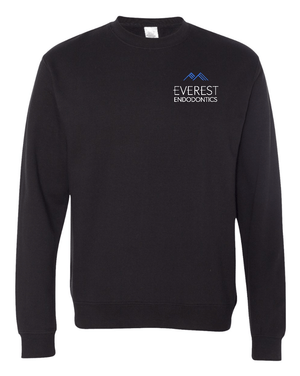 Custom Apparel - Screen Printing - Everest Endodontics - Adult Unisex Mid - weight Crewneck Sweatshirt - Everest Endodontics Staff Store - 14895