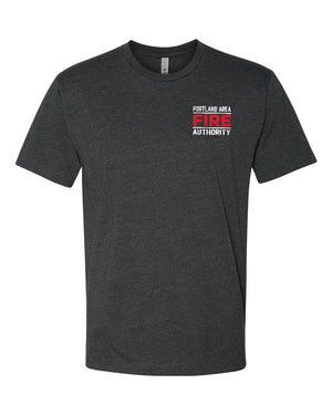 Portland Fire Department T-Shirt Charcoal front view