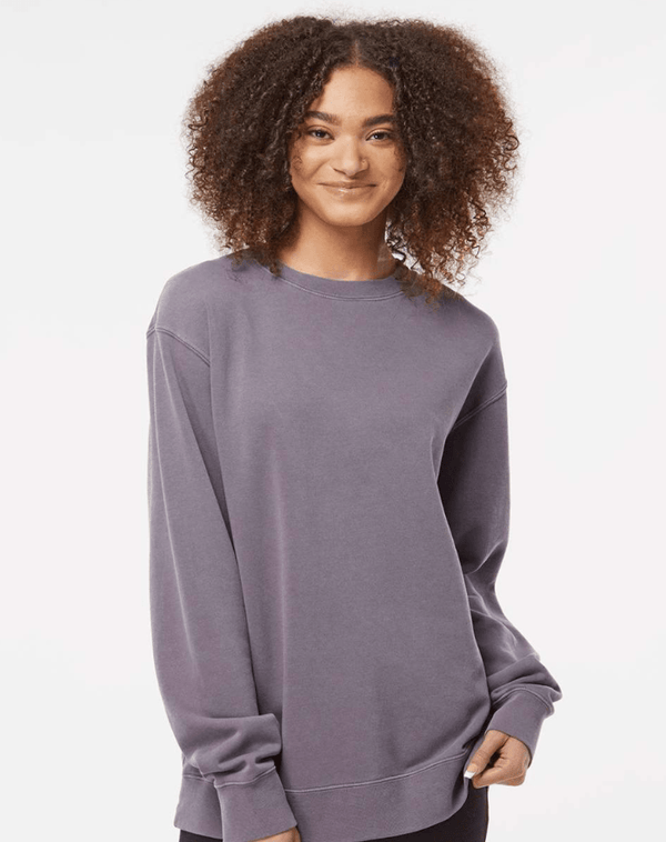 Custom Apparel - Screen Printing - Fabricated Customs Halloween - Adult Midweight Pigment Dyed Crewneck Sweatshirt (Pigment Black/ Pigment Plum/ Pigment Alpine) - FC Halloween - 16721