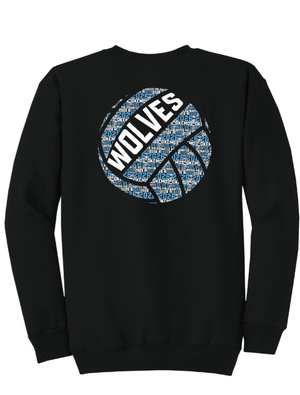 Custom Printed Apparel | Fleece Crewneck Sweatshirt | Okemos Water Polo Apparel Fall 2026 - Okemos Water Polo Fall 2026