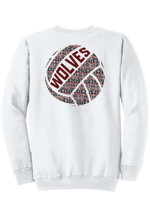Custom Printed Apparel | Fleece Crewneck Sweatshirt | Okemos Water Polo Apparel Fall 2026 - Okemos Water Polo Fall 2026
