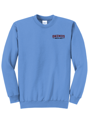 Custom Printed Apparel | Fleece Crewneck Sweatshirt | Okemos Water Polo Apparel Fall 2026 - Okemos Water Polo Fall 2026