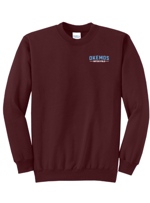 Custom Printed Apparel | Fleece Crewneck Sweatshirt | Okemos Water Polo Apparel Fall 2026 - Okemos Water Polo Fall 2026