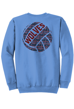 Custom Printed Apparel | Fleece Crewneck Sweatshirt | Okemos Water Polo Apparel Fall 2026 - Okemos Water Polo Fall 2026