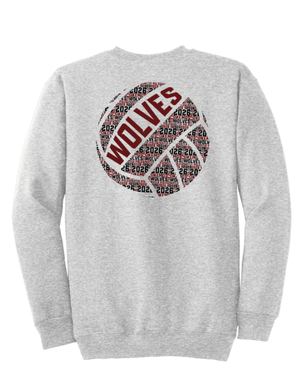 Custom Printed Apparel | Fleece Crewneck Sweatshirt -TALL- | Okemos Water Polo Apparel Fall 2026 - Okemos Water Polo Fall 2026