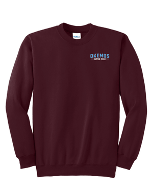 Custom Printed Apparel | Fleece Crewneck Sweatshirt -TALL- | Okemos Water Polo Apparel Fall 2026 - Okemos Water Polo Fall 2026
