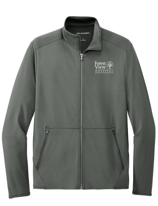 Forest View Hospital Apparel - Men's Stretch Fleece Full Zip (Grey, Navy, Black)