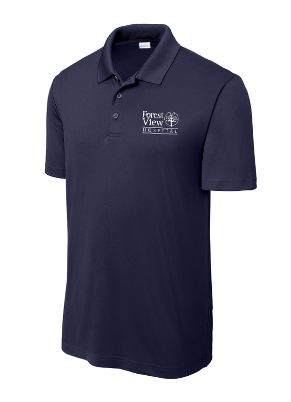 Forest View Hospital Apparel - Men's Performance Polo (Green, Navy, Grey, Black)