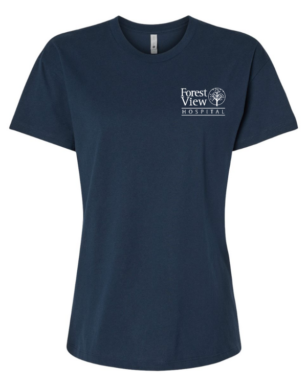 Forest View Hospital Apparel - Women's Relaxed T-Shirt (Pine, Navy, Grey, Black)