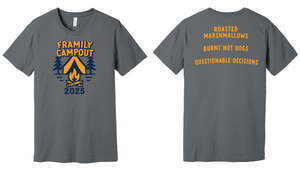 Custom Printed Apparel | Framily Camp 2025 - Youth Heavy Cotton T-Shirt **Military Green / Sand / Indigo Blue** - Family Camp 2025 - 18057