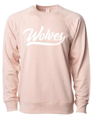 Custom Printed Apparel | FULFILLMENT | Okemos Wolves - Unisex Lightweight Terry Crewneck Sweatshirt - Okemos Public Schools