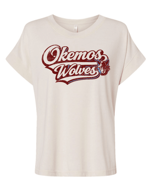 Custom Printed Apparel | FULFILLMENT | OKEMOS WOLVES - Women's Relaxed Vintage Wash Tee - Okemos Public Schools