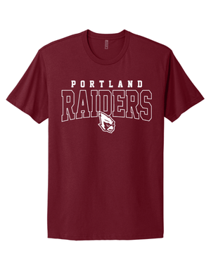 Custom Printed Apparel | FULFILLMENT | PORTLAND RAIDERS | Unisex Cotton T-Shirt *Raider Outline Design* - Fabricated Customs