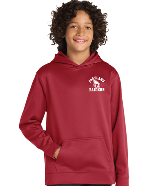 Custom Printed Apparel | FULFILLMENT | PORTLAND RAIDERS | Youth Sport Wick Pullover Hoodie - Fabricated Customs