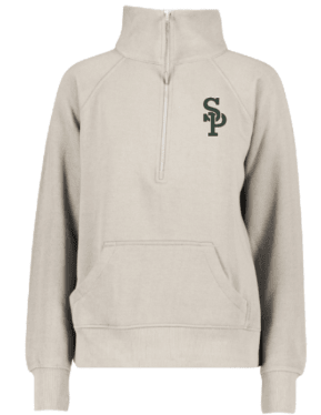 Custom Printed Apparel | FULFILLMENT | SHAMROCKS | Women's Boxy Half Zip Fleece - Fabricated Customs