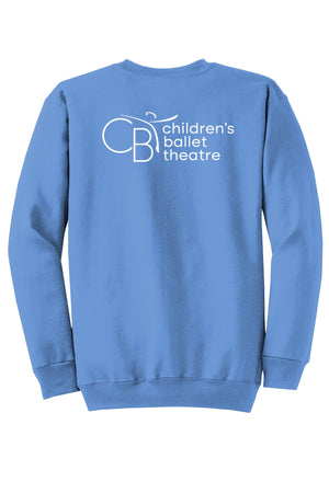 Children's Ballet Theatre Crewneck Carolina Blue back view