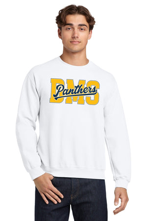 DeWitt Middle School Apparel Crewneck White front view