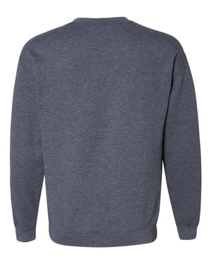 DeWitt Middle School Apparel Crewneck Heather Dark Navy back view