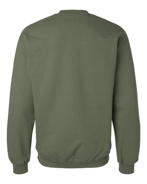 MYOI Allegan/Barry Fall Fundraiser Crewneck Military Green back view