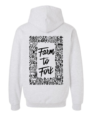 Sigma Alpha Sorority Hoodie Ash back view