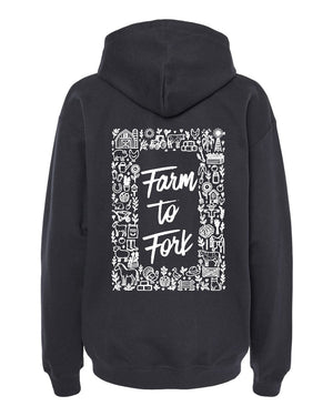 Sigma Alpha Sorority Hoodie Black back view