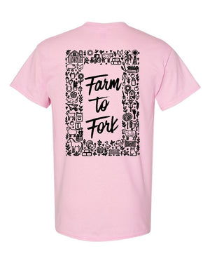 Sigma Alpha Sorority T-Shirt Light Pink back view