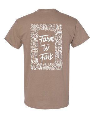 Sigma Alpha Sorority T-Shirt Brown Savana back view