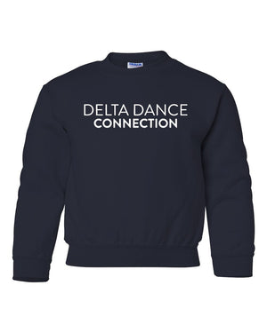 Delta Dance Connection - General Crewneck Navy front view