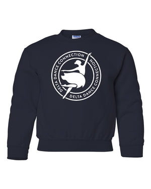 Delta Dance Connection - General Crewneck Navy front view