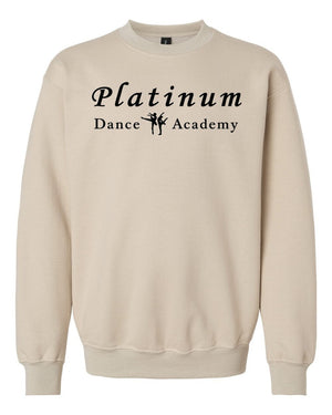 Platinum Dance Academy Crewneck Sand front view