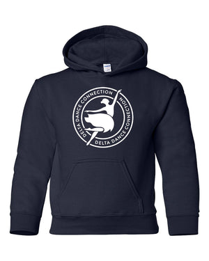 Delta Dance Connection - General Hoodie Navy front view
