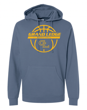 Custom Apparel - Screen Printing - GL Basketball / Seniors - Mid - weight Storm Blue Hoodie - GL Basketball / Seniors - 17137