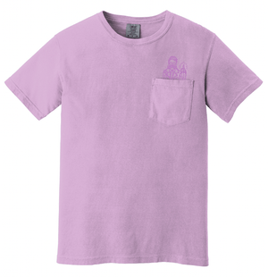 Custom Apparel - Screen Printing - Good As Old Winter 2024 - Heavyweight Ring Spun Pocket Tee (Orchid / Pepper) - Good As Old Winter 2024 - 17066