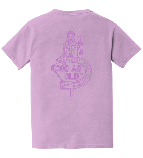 Custom Apparel - Screen Printing - Good As Old Winter 2024 - Heavyweight Ring Spun Pocket Tee (Orchid / Pepper) - Good As Old Winter 2024 - 17066