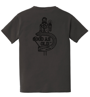 Custom Apparel - Screen Printing - Good As Old Winter 2024 - Heavyweight Ring Spun Pocket Tee (Orchid / Pepper) - Good As Old Winter 2024 - 17066
