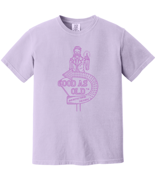 Custom Apparel - Screen Printing - Good As Old Winter 2024 - Heavyweight Ring Spun Tee (Orchid / Pepper) - Good As Old Winter 2024 - 17066