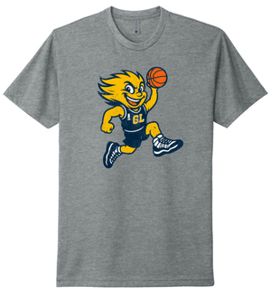 Custom Apparel - Screen Printing - Grand Ledge Basketball - Character Unisex Tee - White / Grey - Grand Ledge BBall OD
