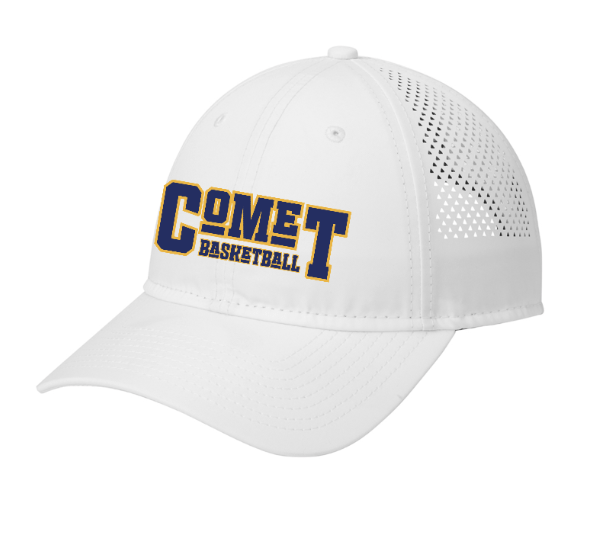 Custom Apparel - Screen Printing - Grand Ledge Basketball - Embroidered Performance Cap (White) - Grand Ledge BBall OD