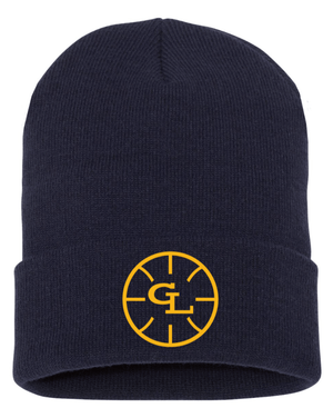Custom Apparel - Screen Printing - Grand Ledge Basketball - Navy Cuffed Beanie - Grand Ledge Basketball - 17171