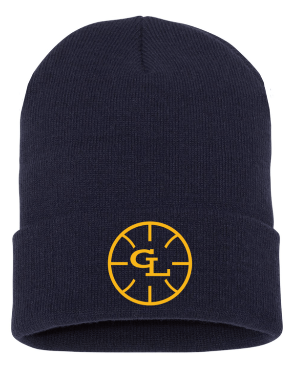 Custom Apparel - Screen Printing - Grand Ledge Basketball - Navy Cuffed Beanie - Grand Ledge Basketball - 17171