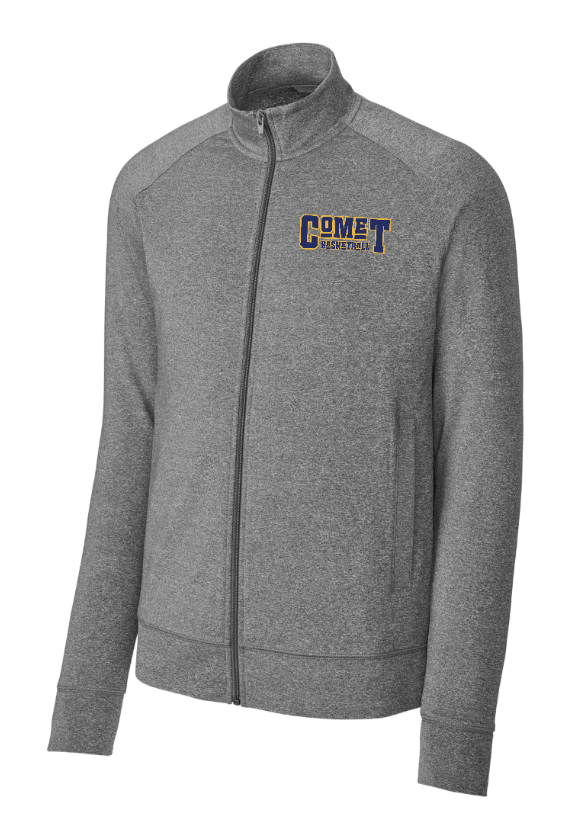 Custom Apparel - Screen Printing - Grand Ledge Basketball - Sport Wick Stretch Full Zip Jacket - Grand Ledge BBall OD