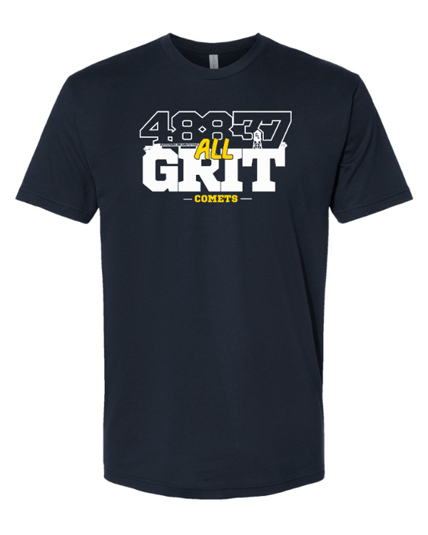 Custom Printed Apparel | Grand Ledge Basketball - Unisex Cotton Tee (GRIT Design) - Grand Ledge BBall OD