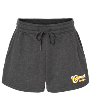 Custom Apparel - Screen Printing - Grand Ledge Basketball - Women's Lightweight Wave Wash Fleece Shorts - Grand Ledge BBall OD