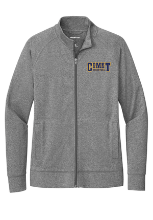 Custom Apparel - Screen Printing - Grand Ledge Basketball - Women's Sport Wick Stretch Full Zip Jacket - Grand Ledge BBall OD