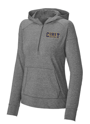 Custom Apparel - Screen Printing - Grand Ledge Basketball - Women's Sport Wick Stretch Half Zip Hoodie - Grand Ledge BBall OD
