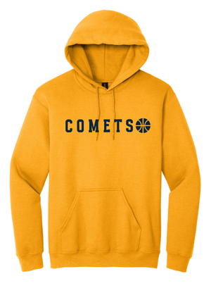 Custom Printed Apparel | Grand Ledge Basketball - Youth & Adult COMETS Hoodie (Navy/Gold) - Grand Ledge BBall OD